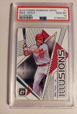 2019 Panini Donruss Optic Illusions Mike Trout #1 PSA 10 GEM MINT Angels 