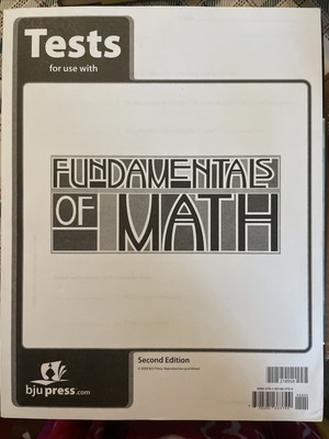Fundamentals Of Math Tests