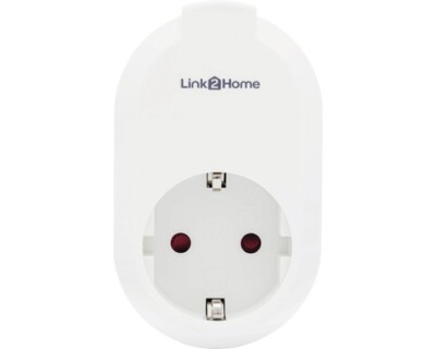 Link2Home WiFi Steckdose und Zeitschaltuhr weiß Sprachsteuerung mit Amazon Alexa