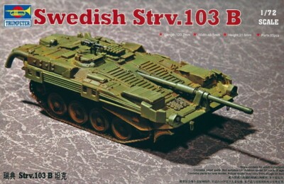 Trumpeter 07248 Swedish Strv 103B MBT in 1:72 Bausatz