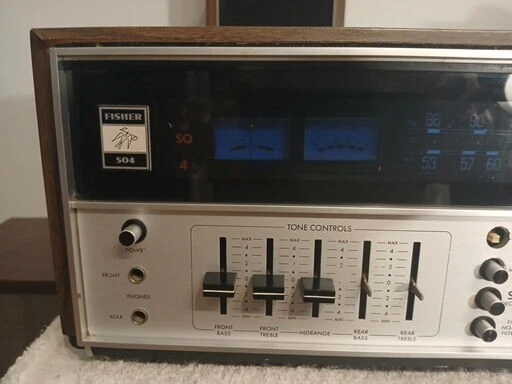 Receptor estéreo Fisher Wide-Sound 504X 4/2 canales de colección ver video e imágenes Foto 3 de 4