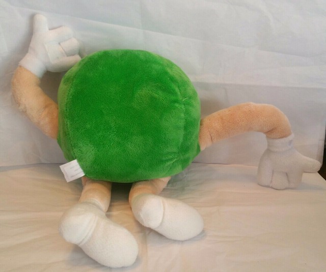 M&M's World Green M&M Adjustable Arms Legs 16" Plush Soft Toy Stuffed
