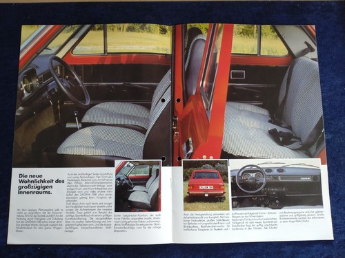FSO 125p Zastava 1100 Super Prospekt + Preisliste 1980 gelocht - Picture 4 of 5