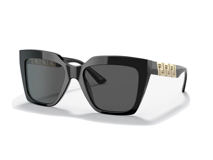 NEW VERSACE VE4418 GB1/87 BLACK DARK GREY LENS AUTHENTIC SUNGLASSES NEW Versace VE4418 GB1/87 Black Gray Square Women Sunglasses  main image 3