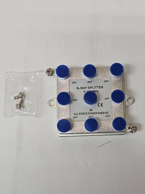 On-Q/Legrand 8-Way Vertical Coax Splitter, 2 GHz