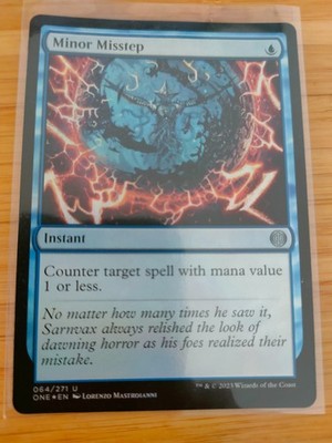 MTG Minor Misstep (FOIL) 064 Phyrexia: All Will Be One M/NM Free UK P&P