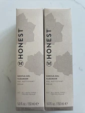 Lot Of 2 Honest beauty gentle gel cleanser 5oz  Calendula Chamomile 2 Pack New!