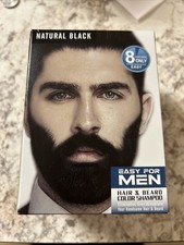 300ml Men Black Beard Hair Dye Color Shampoo Permanent Darkening Hair Coloring