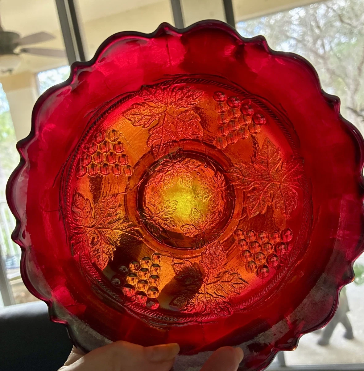 Fenton Red Carnival Glass products for sale | eBay