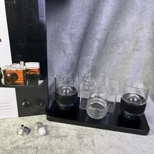 The Wine Savant Camera Whiskey Decanter Barware Set With Glasses