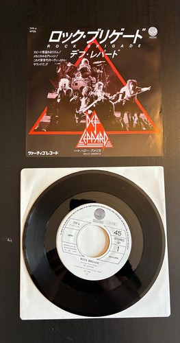 DEF LEPPARD Rock Brigade 1980 7'' SINGLE JAPAN PROMO Iron Maiden N.W.O.B.H.M.