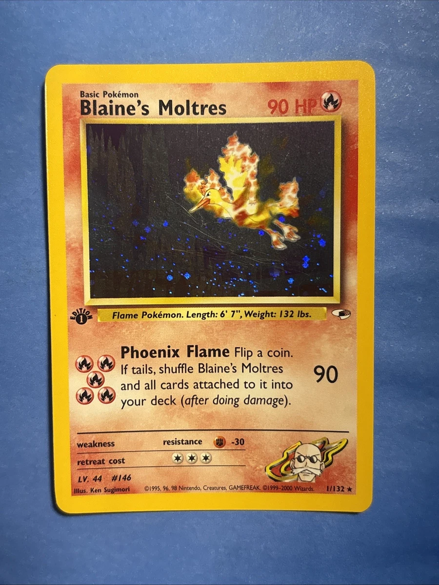 Blaine's Moltres 001/132 Gym Heroes for sale | eBay