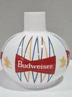 Vintage 1960's Milk Glass Budweiser Retro Globe 7" Lamp Light Shade/Sconce NICE