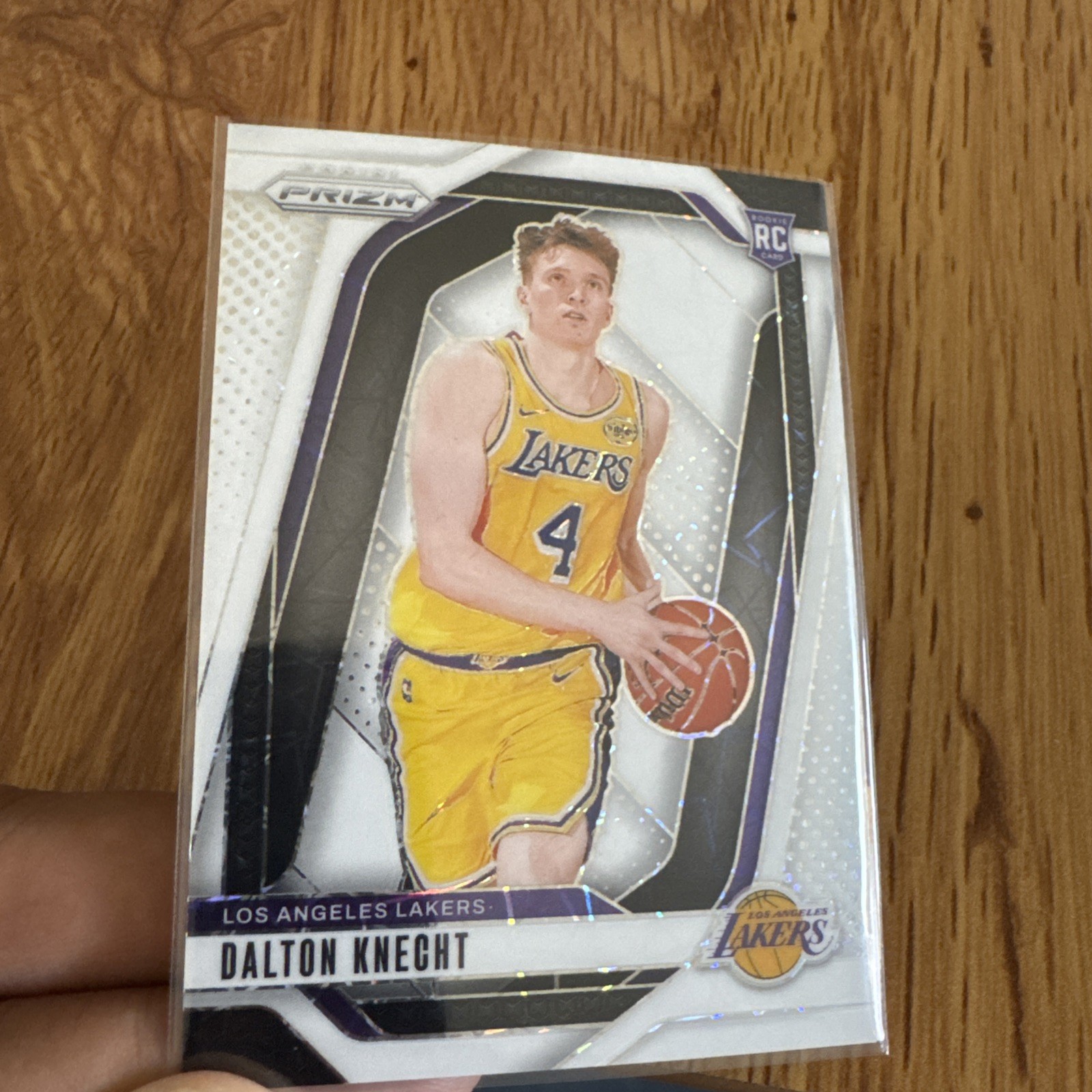 2024-25 Panini Prizm Dalton Knecht #238 White Lazer Prizm /275 SP Lakers