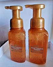  2 Bath  Body Works SWEET CINNAMON PUMPKIN Orange Foaming Hand Soap