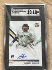 2024 Topps Pristine Autograph Refractor Auto Jackson Chourio SGC 10 Gem Mint RC