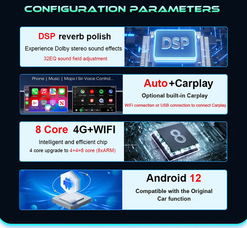CarPlay For Mercedes Benz C Class W205 S205 2015-2018 Car Radio GPS Video Player - Picture 13 of 27