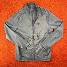 G/FORE Mens MEDIUM Stretch Tech Interlock Performer Golf Jacket Gray NEW $225