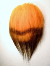 Troll Doll Wig Replacement Hair Icelandic Mohair 3 x 3" Orange Brown 101