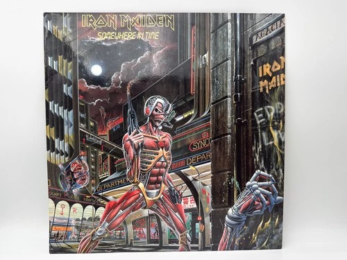 Iron Maiden Somewhere in Time 1986 Vintage Vinyl Record Heavy Metal Gala Records
