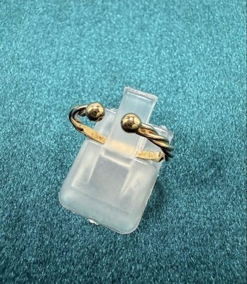 Cartier 18k Gelb Weiß Rotgold Tri-Color Dreifarbig Twist Ring EU49 US5,0 #