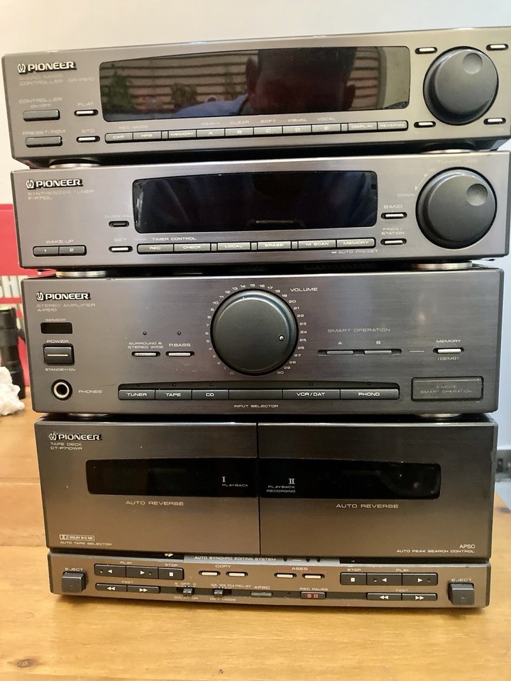 Pioneer AP510 Stereo System Speakers Vintage Hifi Tape Tuner Amplifier ...