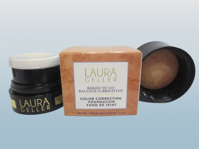 LAURA GELLER BAKED TO GO BALANCE BRIGHTEN GOLDEN MEDIUM 0.05 OZ NWB.