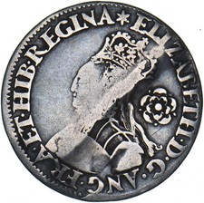 1562 Milled Sixpence - Elizabeth I British Silver Hammered Coin