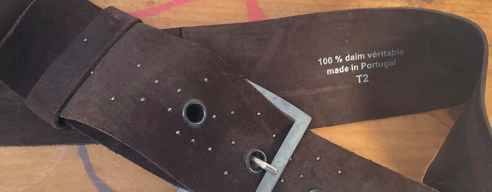 ceinture daim femme T2 - Photo 2/2