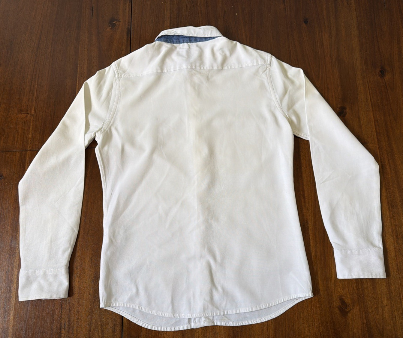 AAPE A Bathing Ape Oxford Long Sleeve White Button Up Dress Shirt Mens Large thumbnail 10