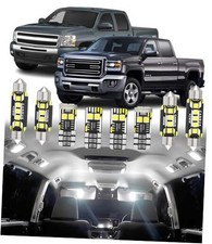 Car Interior LED Light Replacement for GMC Sierra Silverado 2007-2014,6000K