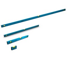 Wasserwaage Bauwaage Messwaage Magnetisch 3 Libellen ALU 10+60+120+180cm BITUXX