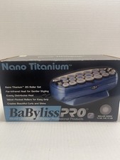 aBylissPRO Nano Titanium 20 Roller Hairsetter Hot Rollers Set Blue NEW in Box