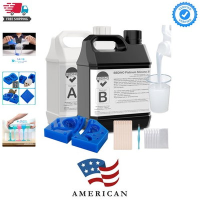 #ad Silicone Mold Making Kit Liquid Silicone for Molds Making 30A Clear High St... $108.79