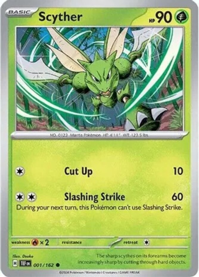 Scyther - 001/162 - Common - Near Mint