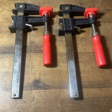 Bessey Pair Of Clutch Bar Clamp Cast Iron 600 LB Clamping Force 6" GSCC2.506