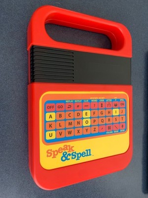Vintage Kahootz Speak & Spell Red Digital Electronic Learning Speak n Spell