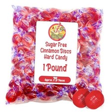 Sugar Free Cinnamon Hard Candy Arcor- 1lb Bulk Bag Approx. 75 pieces ,