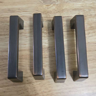 Set of 4 Amerock Blackrock Oil-Rubbed Bronze Drawer Or Cabinet Pulls