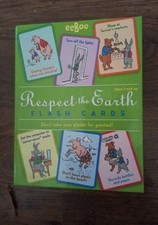 Eeboo RESPECT THE EARTH conversation cards 48 FLASH CARDS 2 parent CARDS sealed