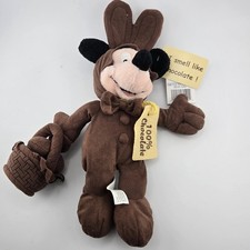 Disney Store Mickey Mouse Easter 2003 Chocolate Mini Bean Bag Plush 8"