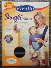Evenflo Snugli Classic Front And Back Soft Baby Carrier 7lbs-26lbs 