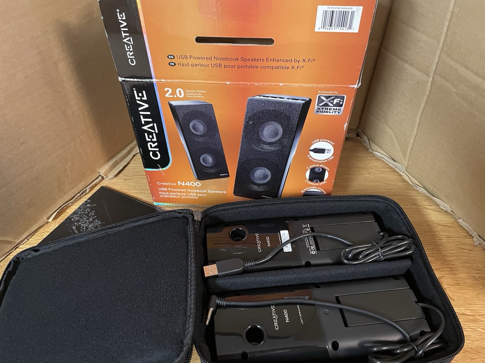 Creative Labs N400 Portable USB Speakers 2.0 USB Powered