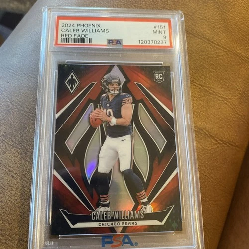 2024 Panini Phoenix Caleb Williams Red Fade Rookie PSA 9