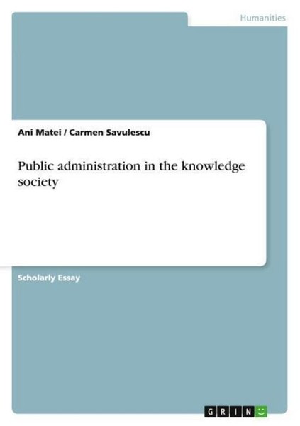 Public Administration In The Knowledge Society Ani Matei-image