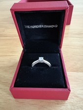 Engagement The Forever Diamond 18ct White Gold Solitaire 0.40ct Diamond Ring