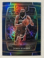 2021-22 Panini Select James Harden Blue Silver Prizm Concourse #47 Nets 🏀