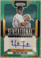 2025 Prizm Baseball Hunter Furtado Sensational Signatures Green Prizm Auto
