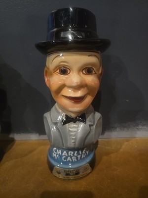 1976 Charlie McCarthy Jim Beam Bourbon Empty Decanters