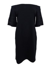 Lauren Ralph Lauren Women's Laser-Cut Ponte Shift Dress